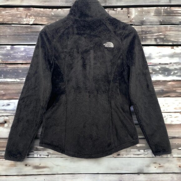 THE NORTH FACE Jacket Women S Sherpa Fleece Full Zip Mock Neck Long Sleeve Black - Picture 3 of 9